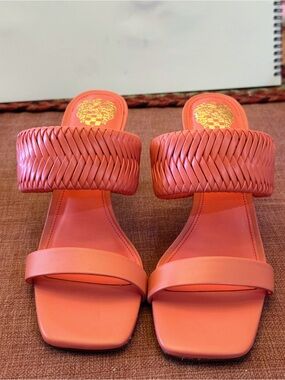 Vince Camuto Coral Woven-Strap Slide Sandals